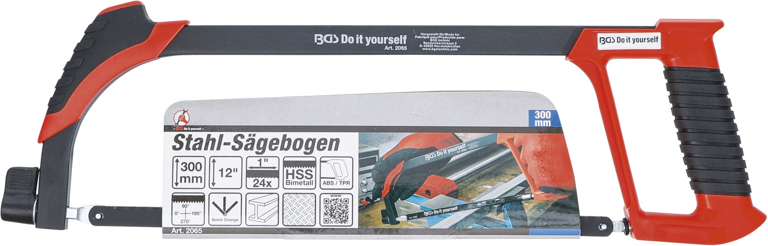 BGS DIY 2065 Stahl Sägebogen Länge 300mm