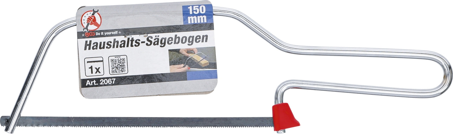 BGS DIY 2067 Haushalts Sägebogen inklusive 1 Sägeblatt Länge 150mm