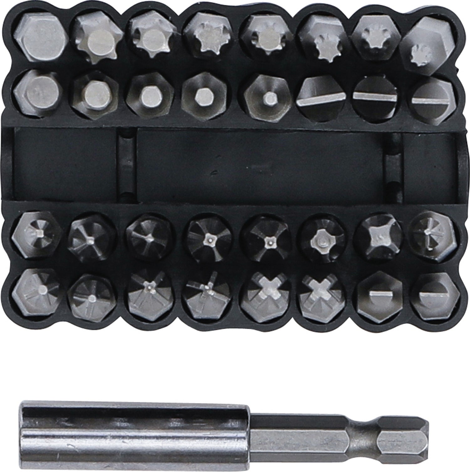 BGS DIY 20810 Satz Bits für Sicherungsschrauben Antrieb 6,3mm (1/4") 33 teilig