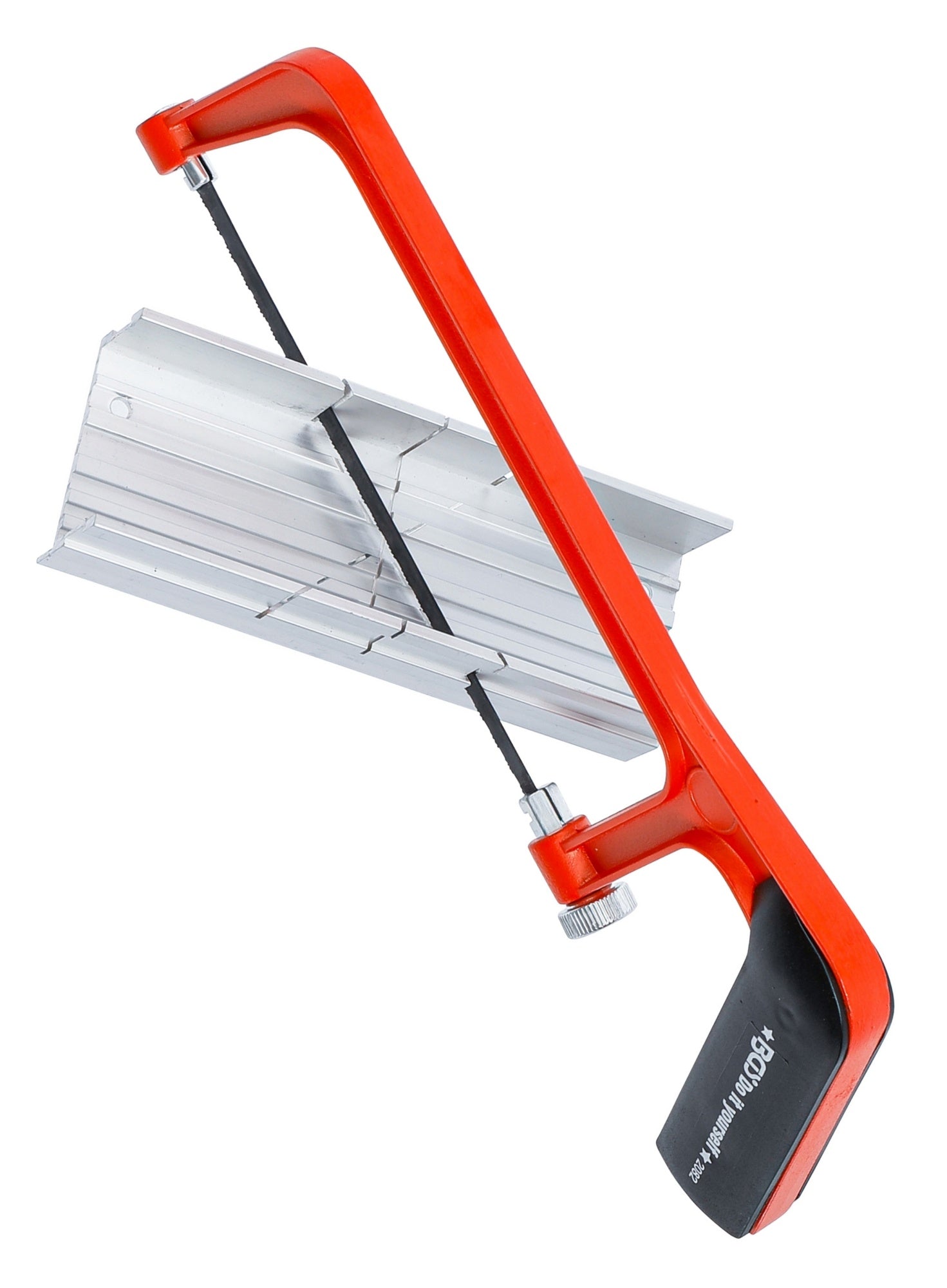 BGS DIY 2082 Aluminium Sägebogen inklusive Schneidlade und Sägeblatt Länge 150mm