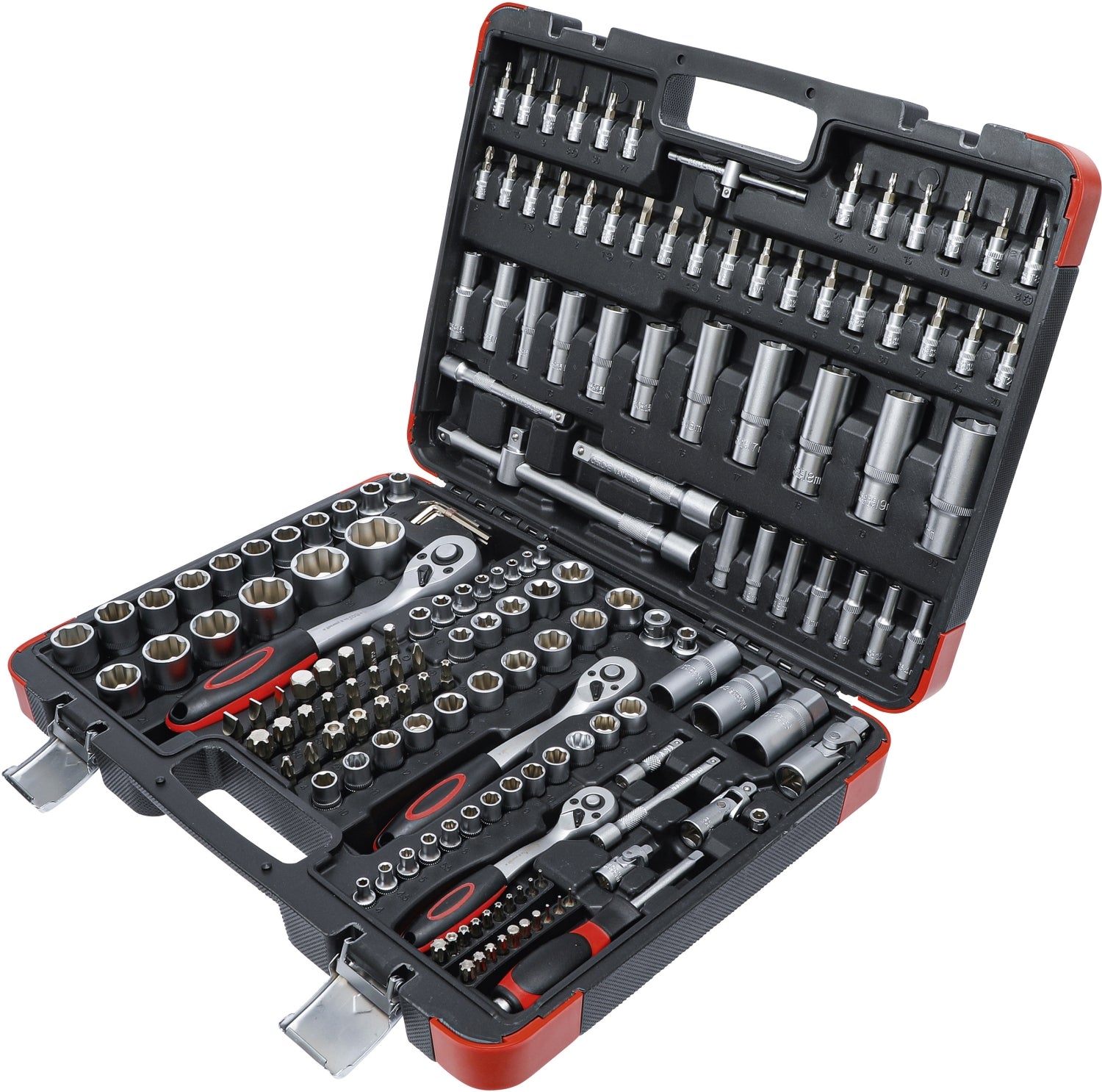 BGS DIY 2283 Satz Steckschlüssel Antrieb 6,3mm (1/4") & 10mm (3/8") & 12,5mm (1/2") 172 teilig