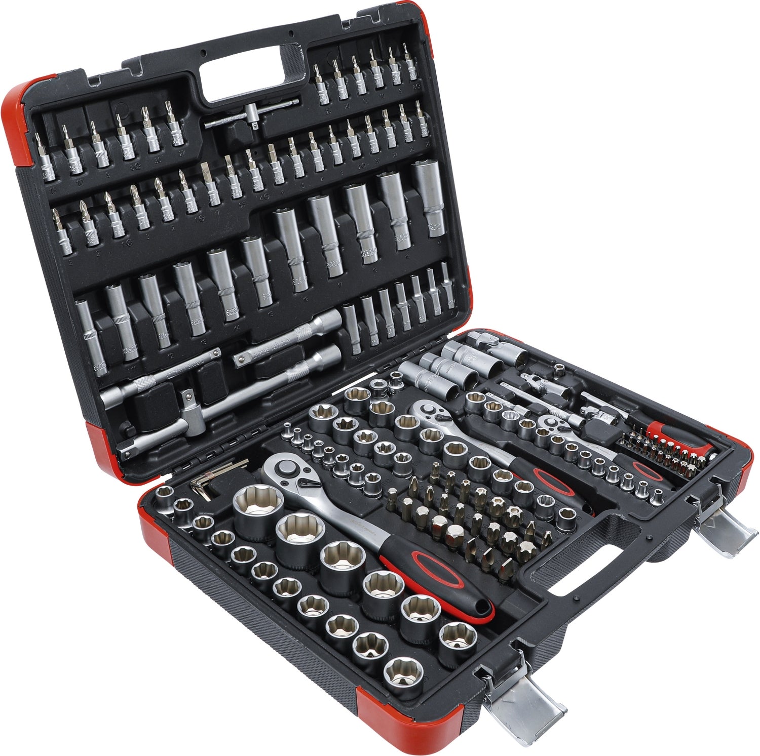 BGS DIY 2283 Satz Steckschlüssel Antrieb 6,3mm (1/4") & 10mm (3/8") & 12,5mm (1/2") 172 teilig