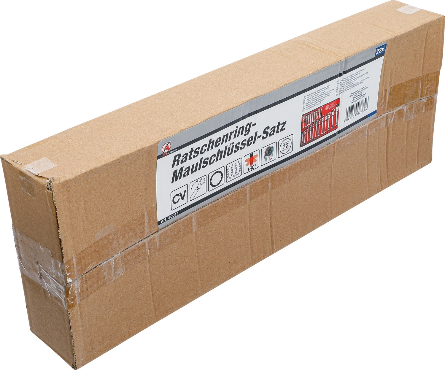 BGS DIY 30011 Satz Ratschenringmaulschlüssel flexible Köpfe SW 6 - 32mm metrisch