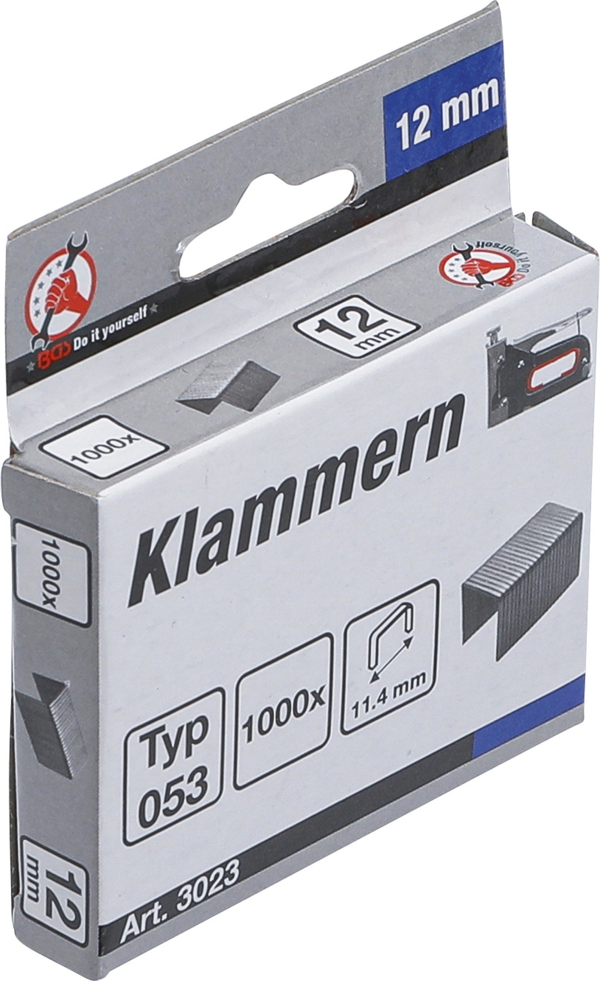 BGS DIY 3023 Satz Klammern Typ 53 12 x 11,4mm 1000 Stück