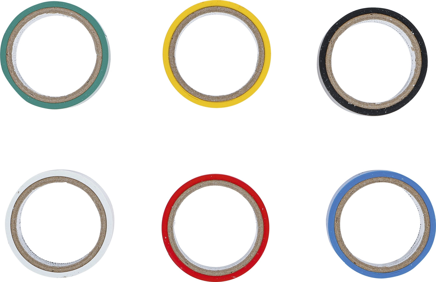 BGS DIY 3024 Sortiment COLOR Multi Klebeband Länge 3,5 Meter 6 Rollen / Packung