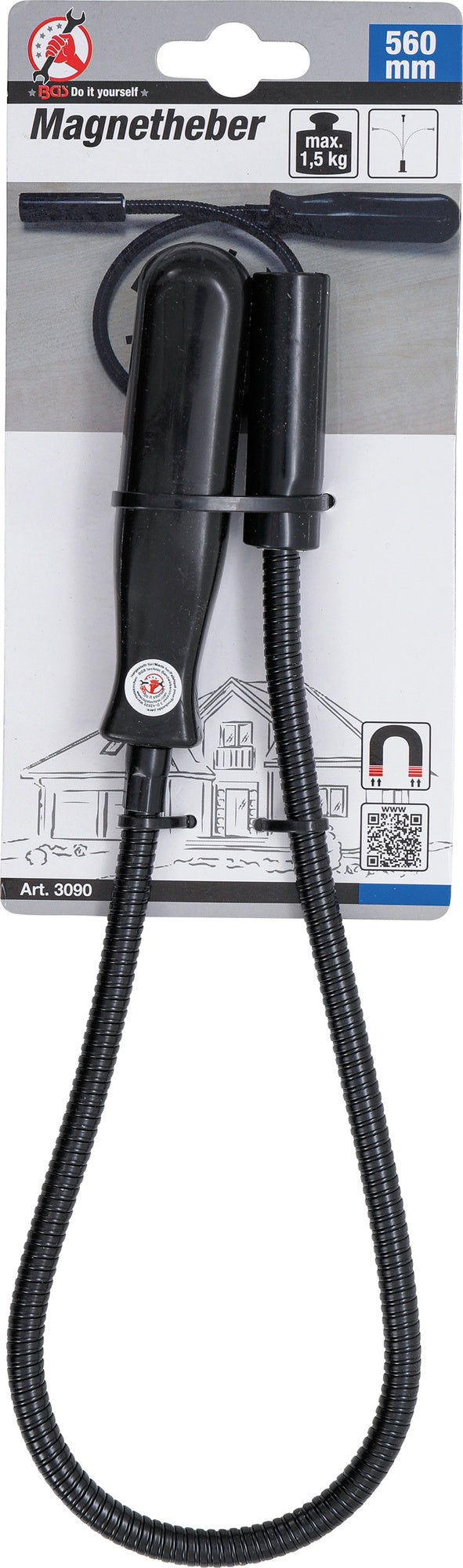 BGS DIY 3090 Magnetheber flexibel Länge 560mm Zugkraft 1,5kg