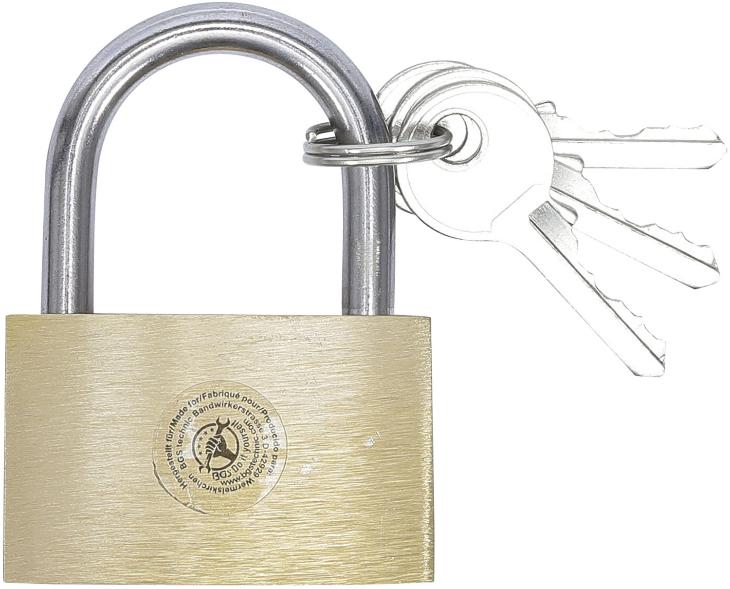 BGS DIY 3098 Messing Vorhängeschloss 40mm