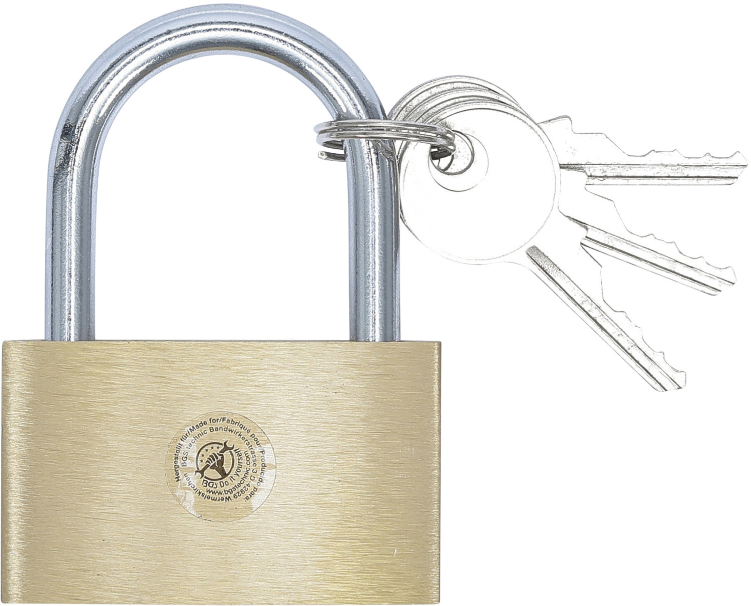 BGS DIY 3099 Messing Vorhängeschloss 50mm