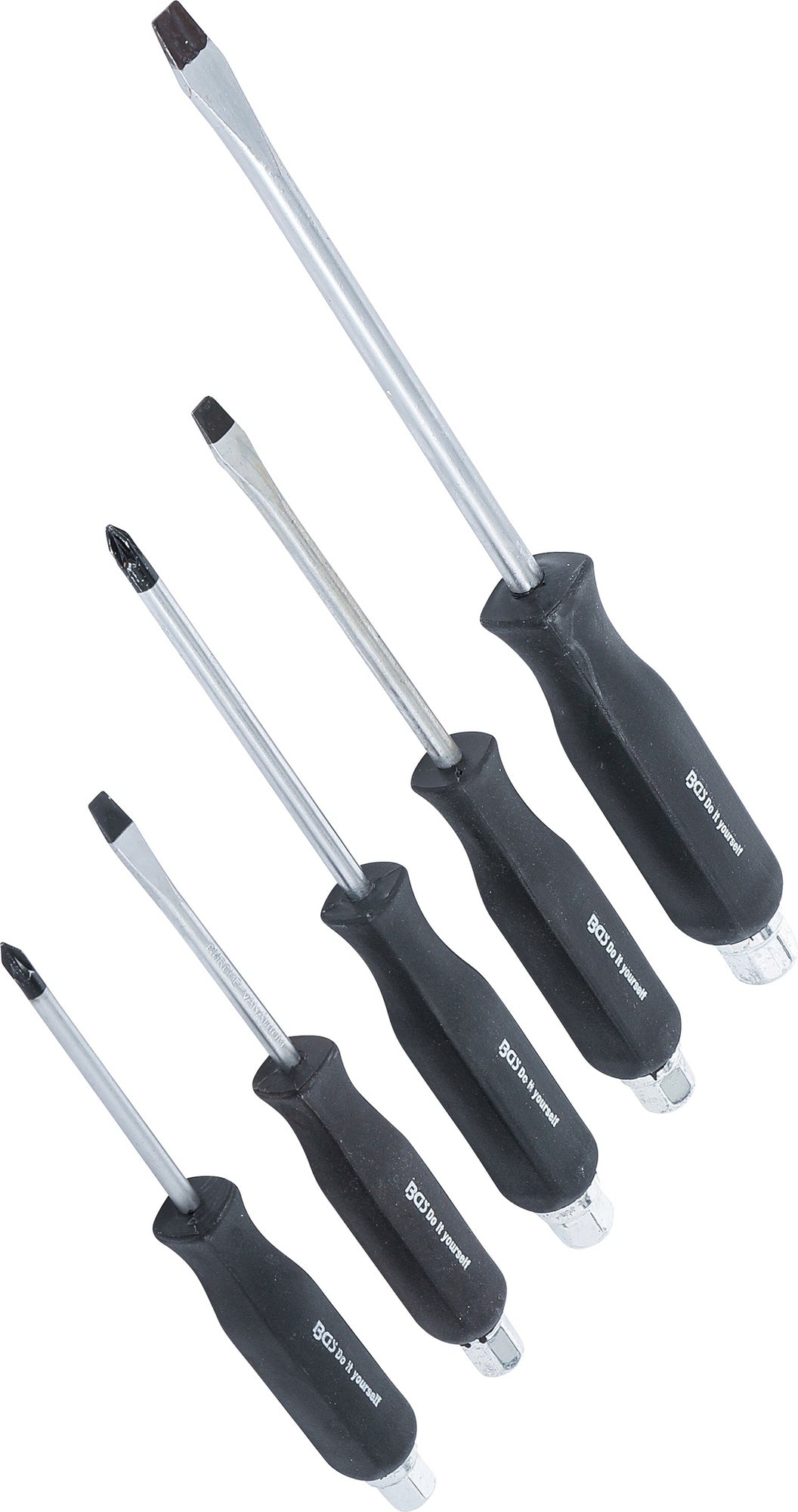 BGS DIY 35840 Satz Schraubendreher durchgehende Klinge mit Außensechskant