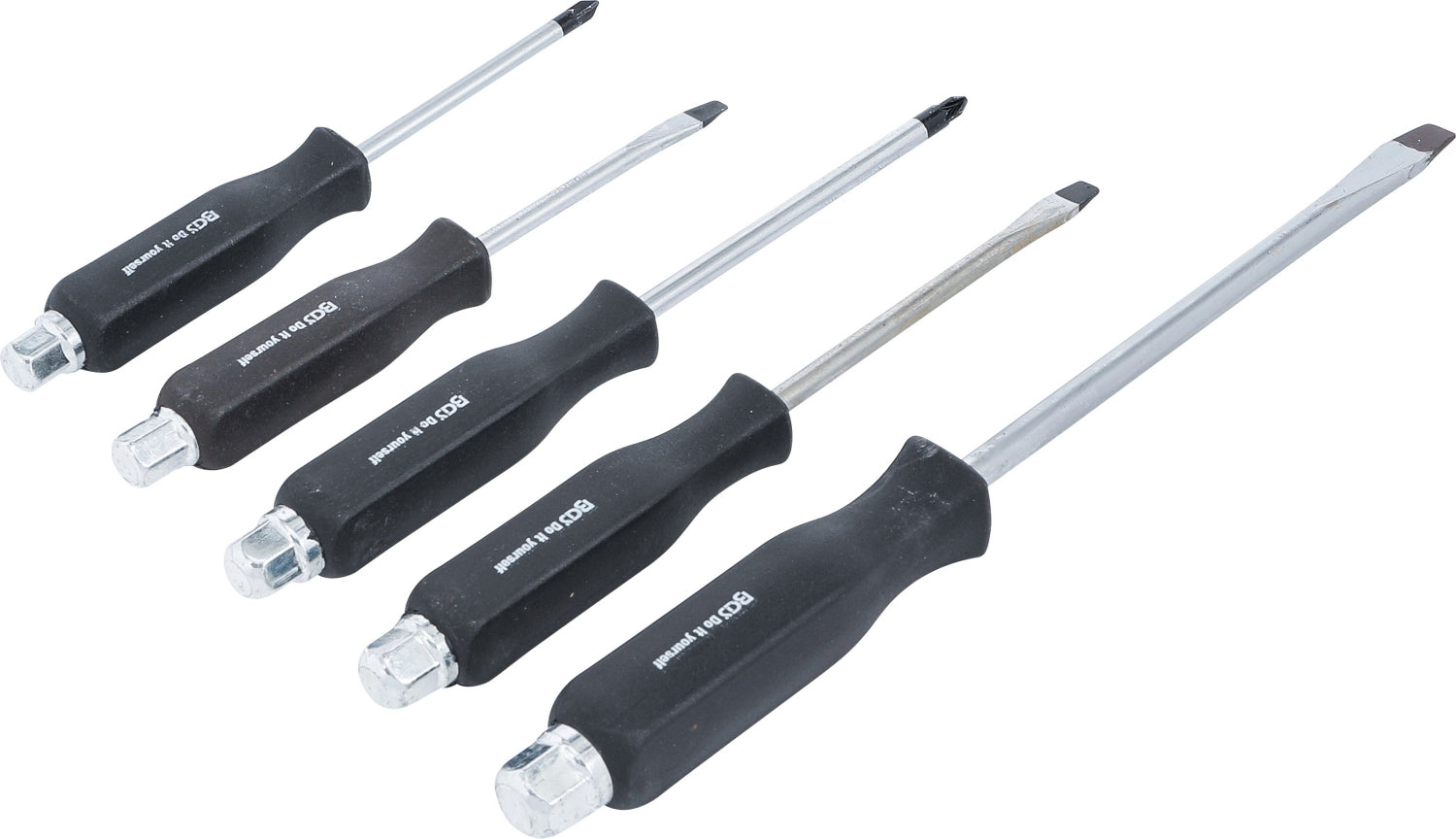 BGS DIY 35840 Satz Schraubendreher durchgehende Klinge mit Außensechskant