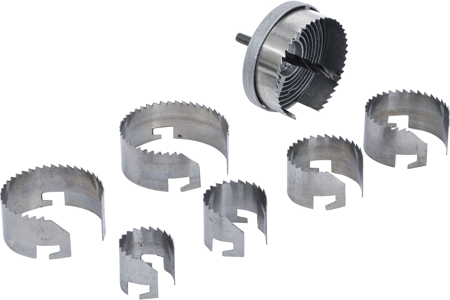 BGS DIY 3903 Satz Lochsägen Ø26 - 63mm Tiefe 25mm 7 teilig