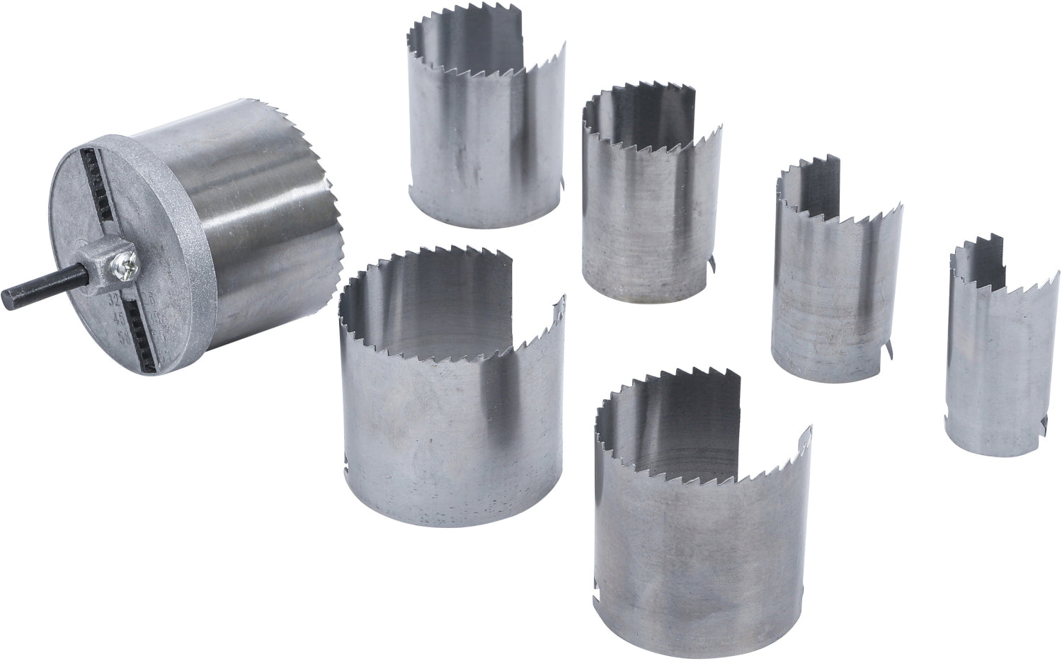 BGS DIY 3904 Satz Lochsägen Ø26 - 63mm Tiefe 43mm 7 teilig