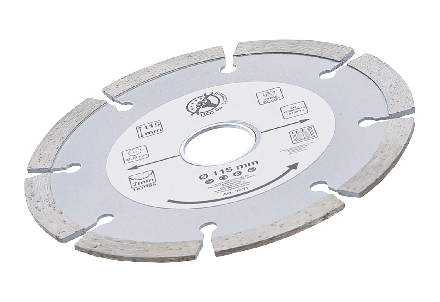 BGS DIY 3931 Segment Trennscheibe Durchmesser Ø 115mm
