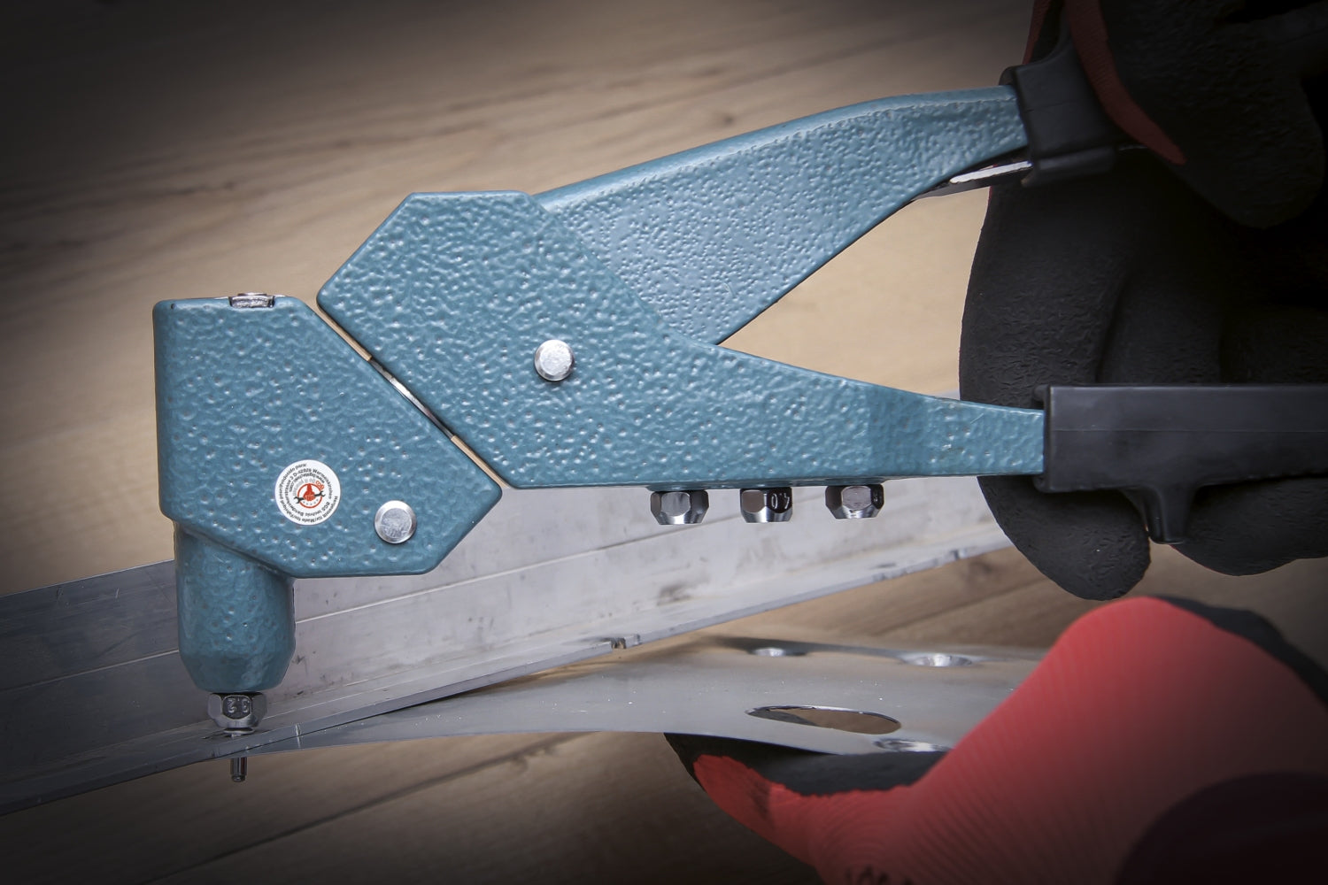 BGS DIY 403 Poppnietenzange / Blindnietzange mit verstellbarem Kopf Ø 2,4 / 3,2 / 4,0 / 4,8mm Länge 285mm