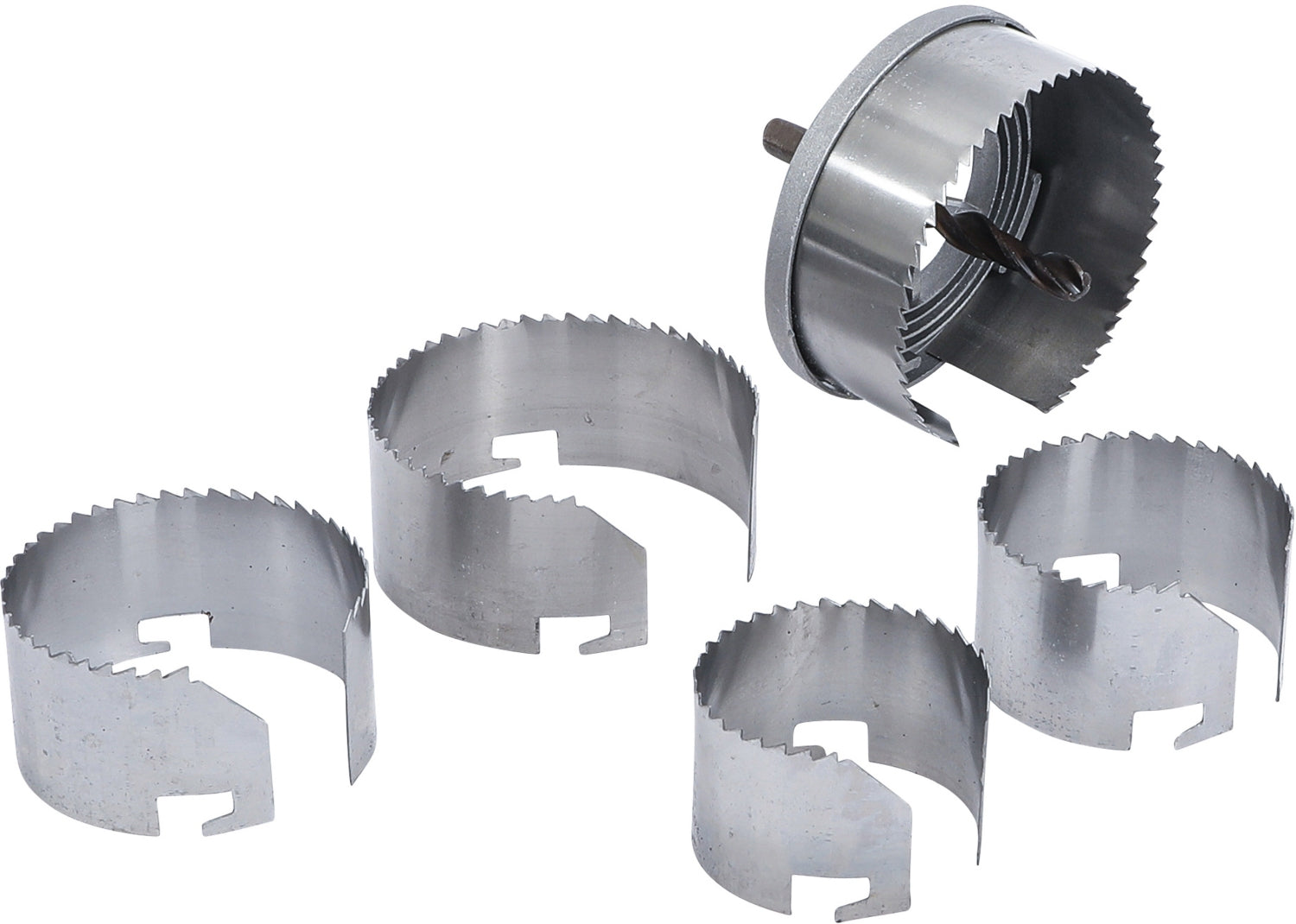 BGS DIY 50305 Satz Lochsägen Ø60 - 95mm Tiefe 35mm 5 teilig