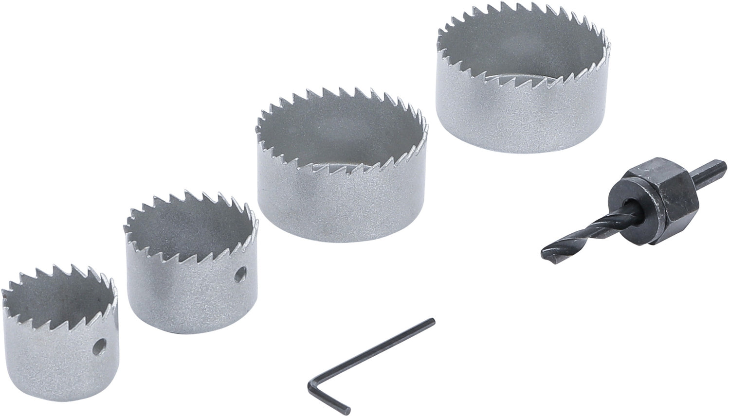 BGS DIY 50310 Satz Lochsägen Ø32 - 54mm Tiefe 24mm 6 teilig