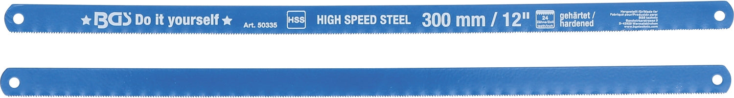 BGS DIY 50335 Satz Sägeblätter HSS-Metall 13 x 300mm 2 teilig
