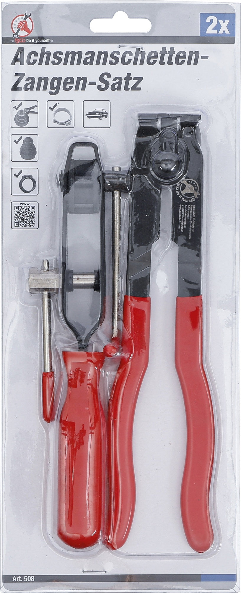 BGS DIY 508 Satz Achsmanschetten Zangen 2 teilig