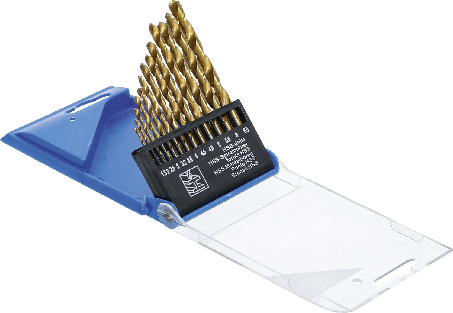 BGS DIY 50813 Satz HSS Spiralbohrer titan-nitriert Ø1,5 - 6,5mm 13 teilig