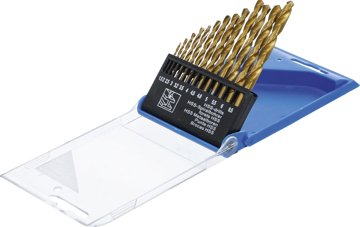 BGS DIY 50813 Satz HSS Spiralbohrer titan-nitriert Ø1,5 - 6,5mm 13 teilig