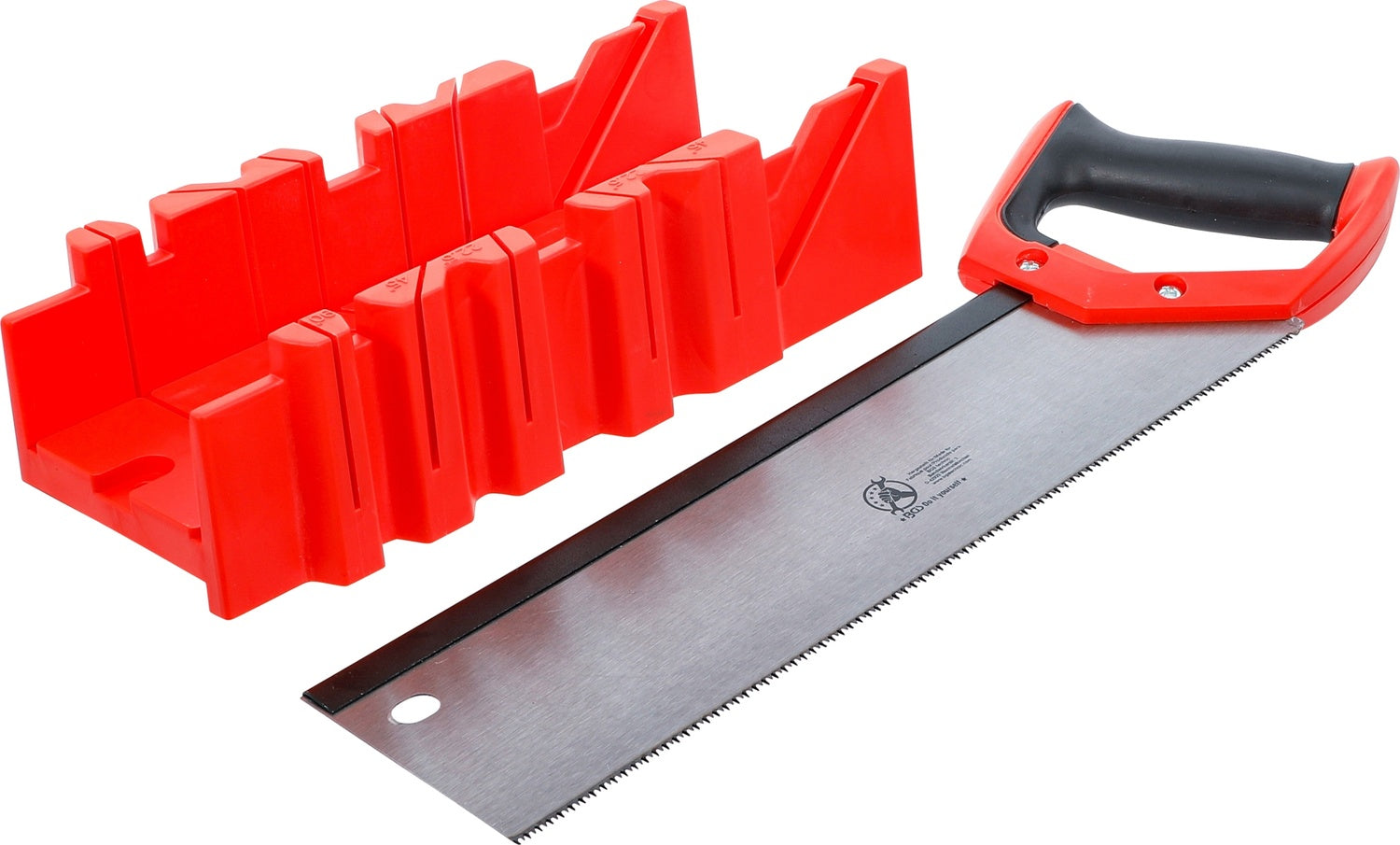 BGS DIY 50845 Gehrungslade aus Kunststoff 300 x 130 x 80mm mit Rückensäge