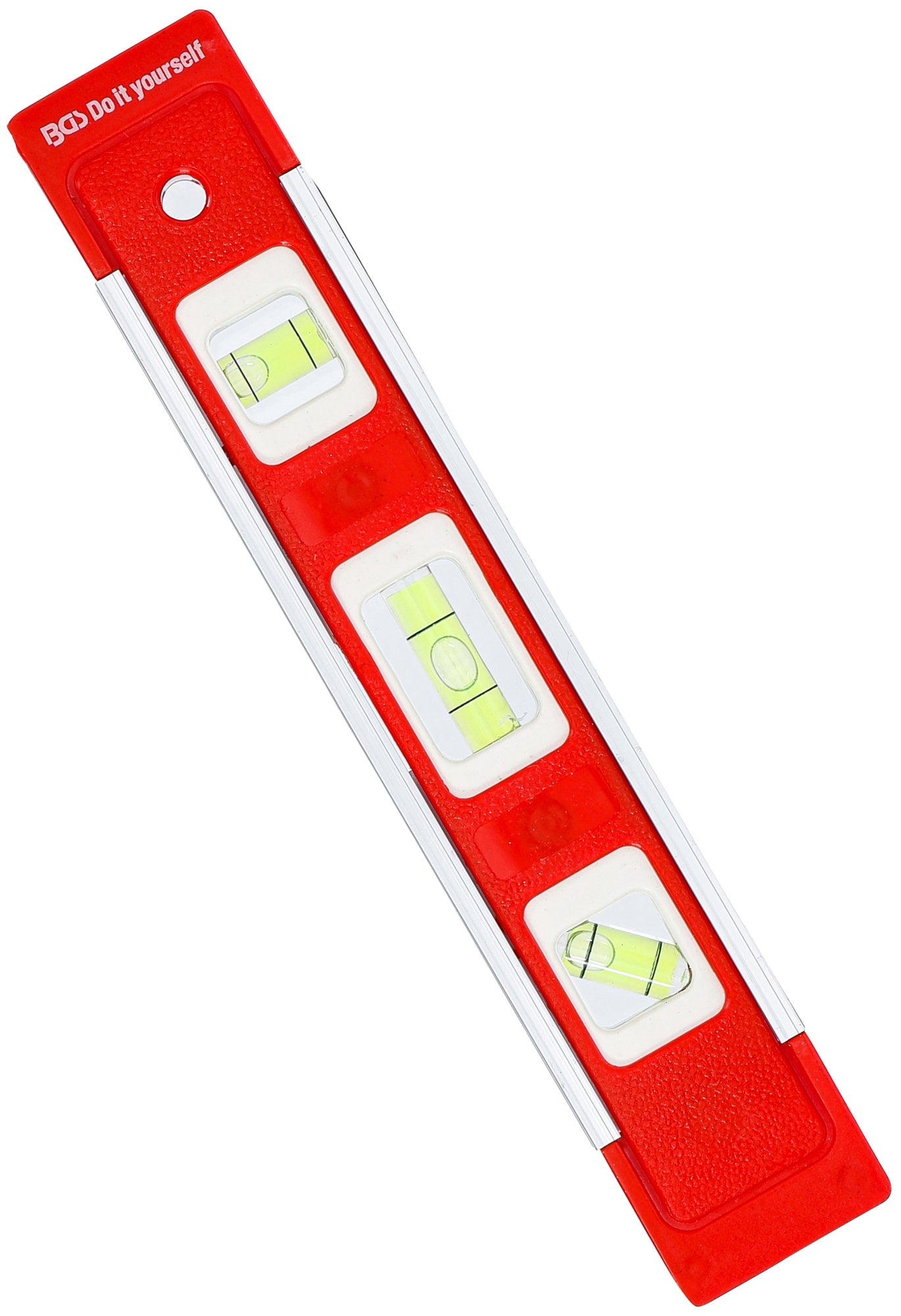 BGS DIY 50868 Torpedo Wasserwaage mit Magnet 3 Libellen 230mm