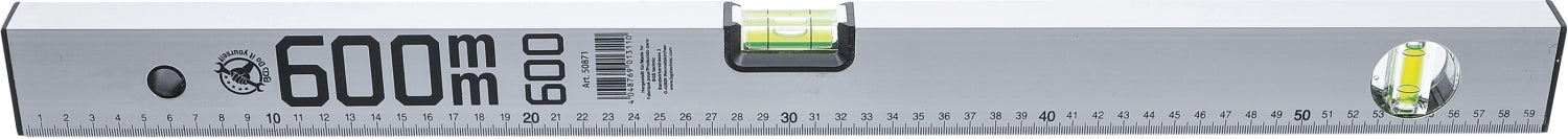 BGS DIY 50871 Aluminium Wasserwaage Länge 600mm