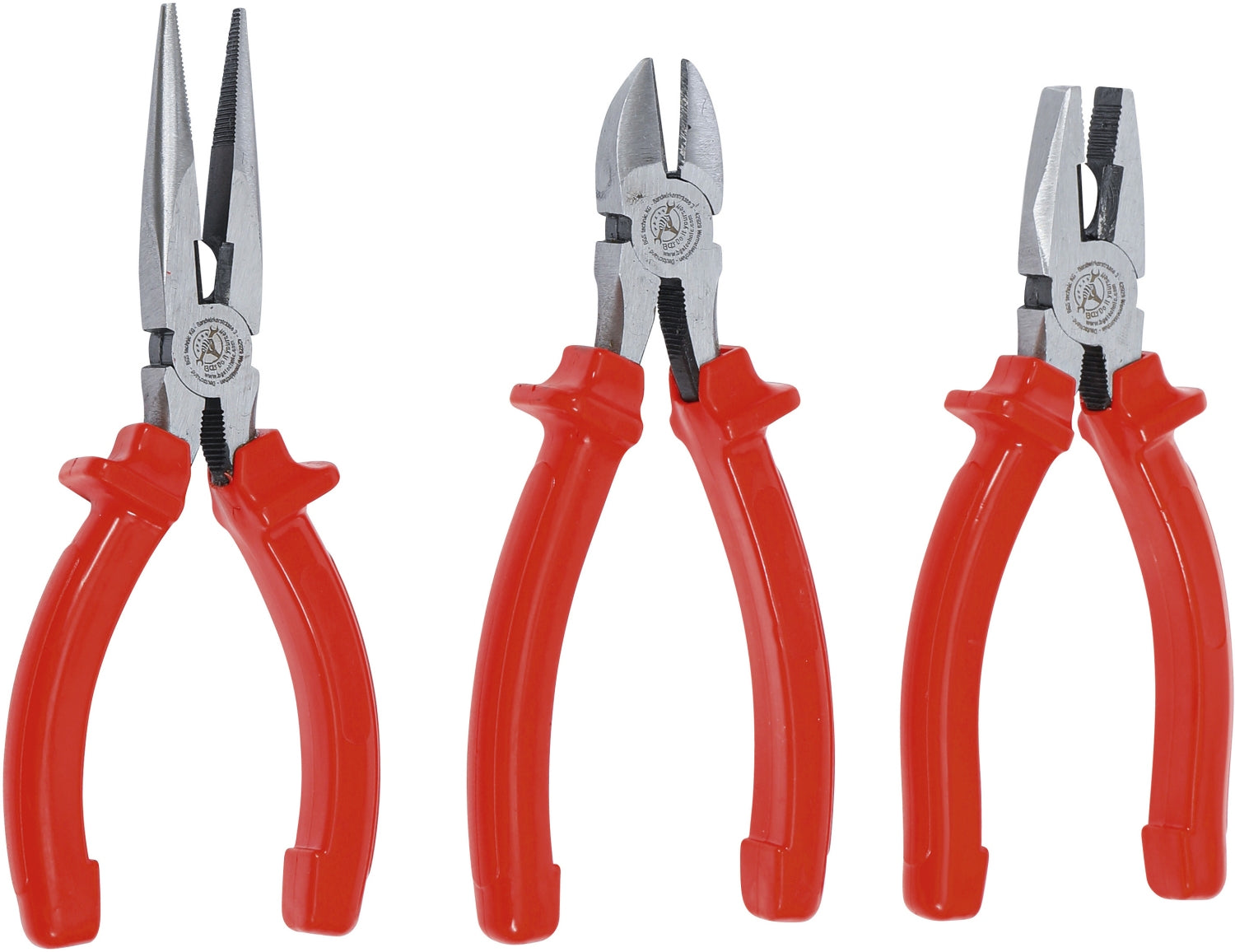 BGS DIY 70054 Zangensatz Kombinationszange Schwedischer Seitenschneider Telefonzange