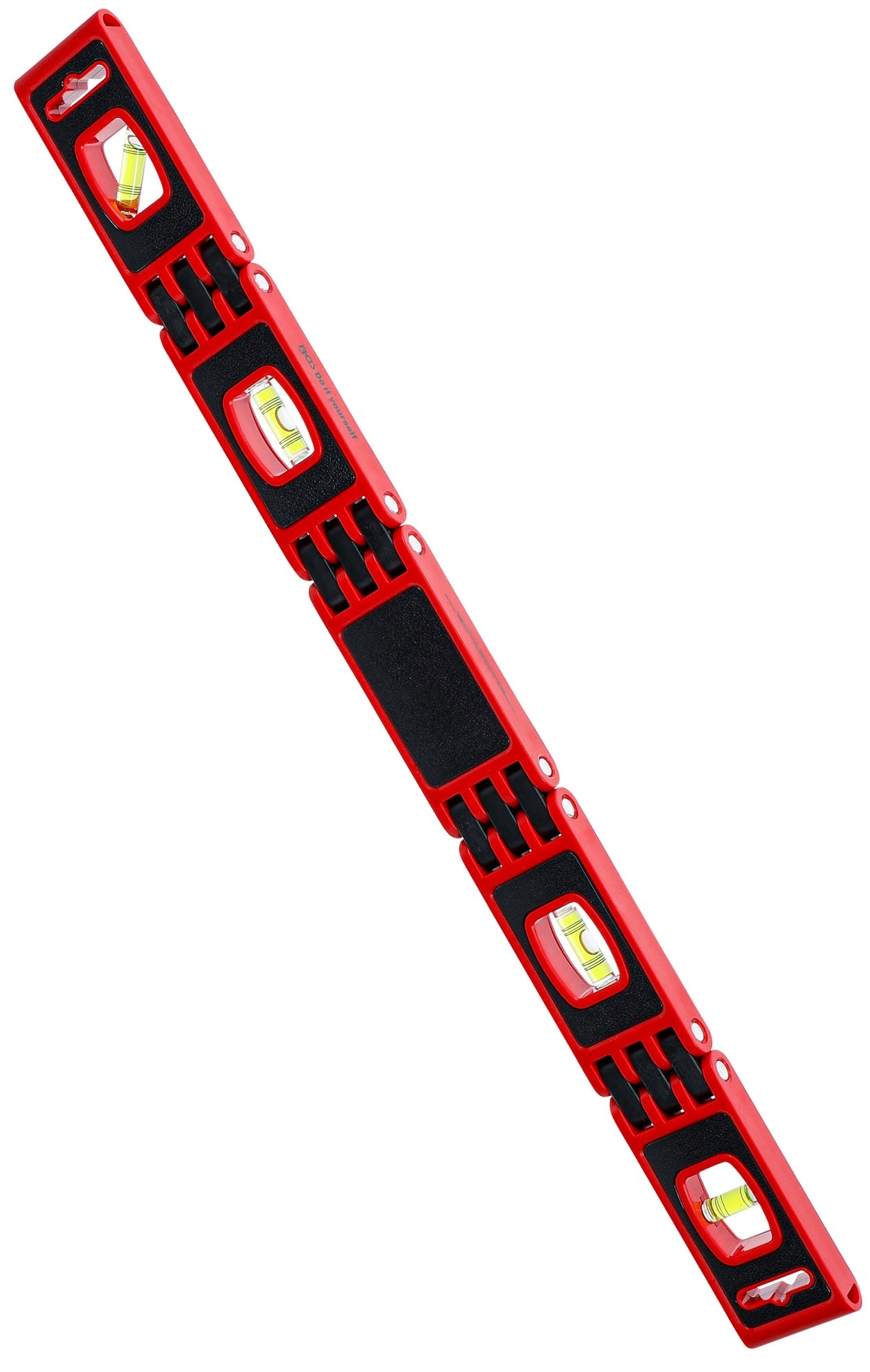 BGS DIY 70116 Wasserwaage flexibel Länge 600mm 5 Gelenke 4 Libellen