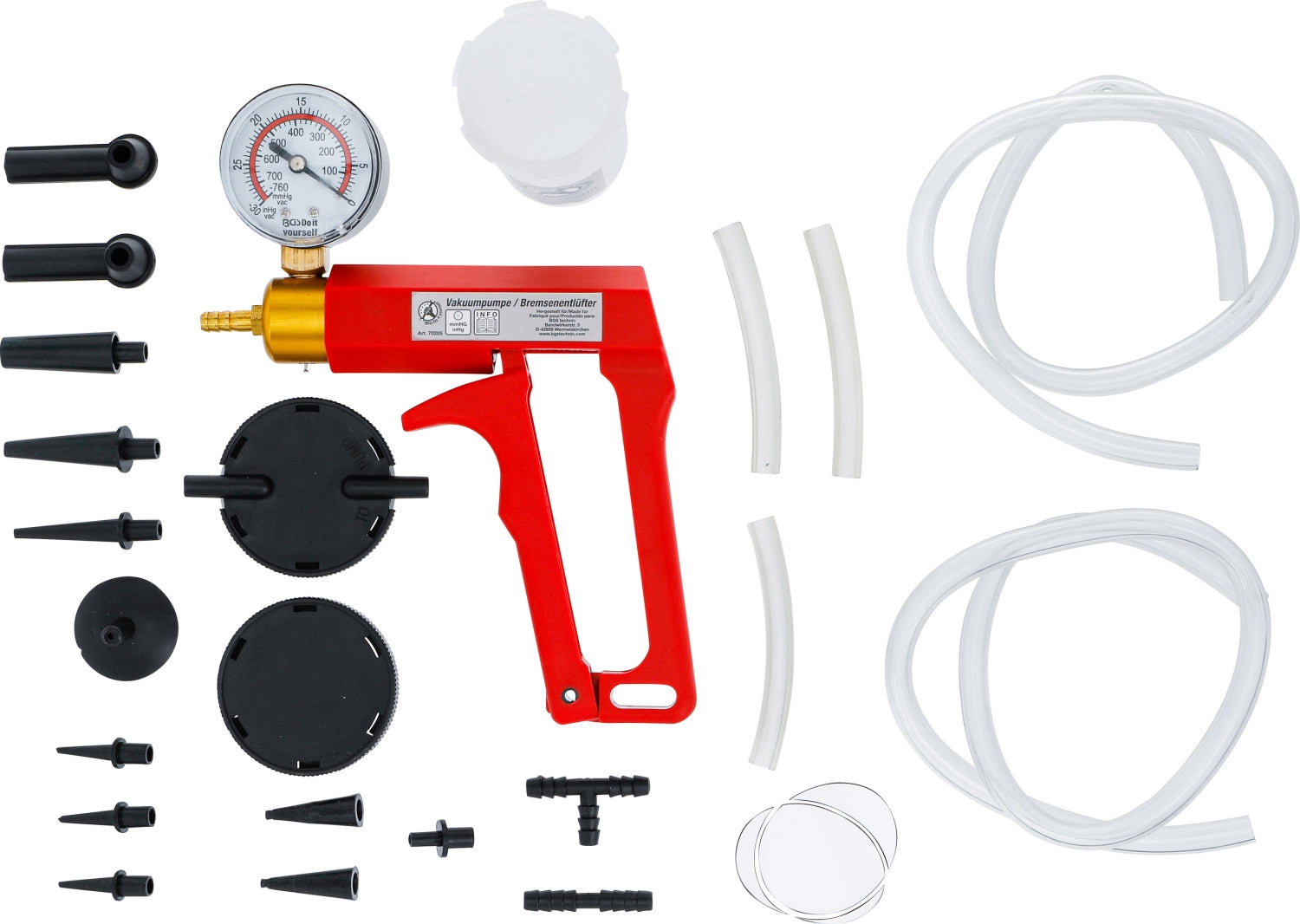 BGS DIY 70205 Vakuumpumpe / Bremsentlüfter maximal 0,7bar