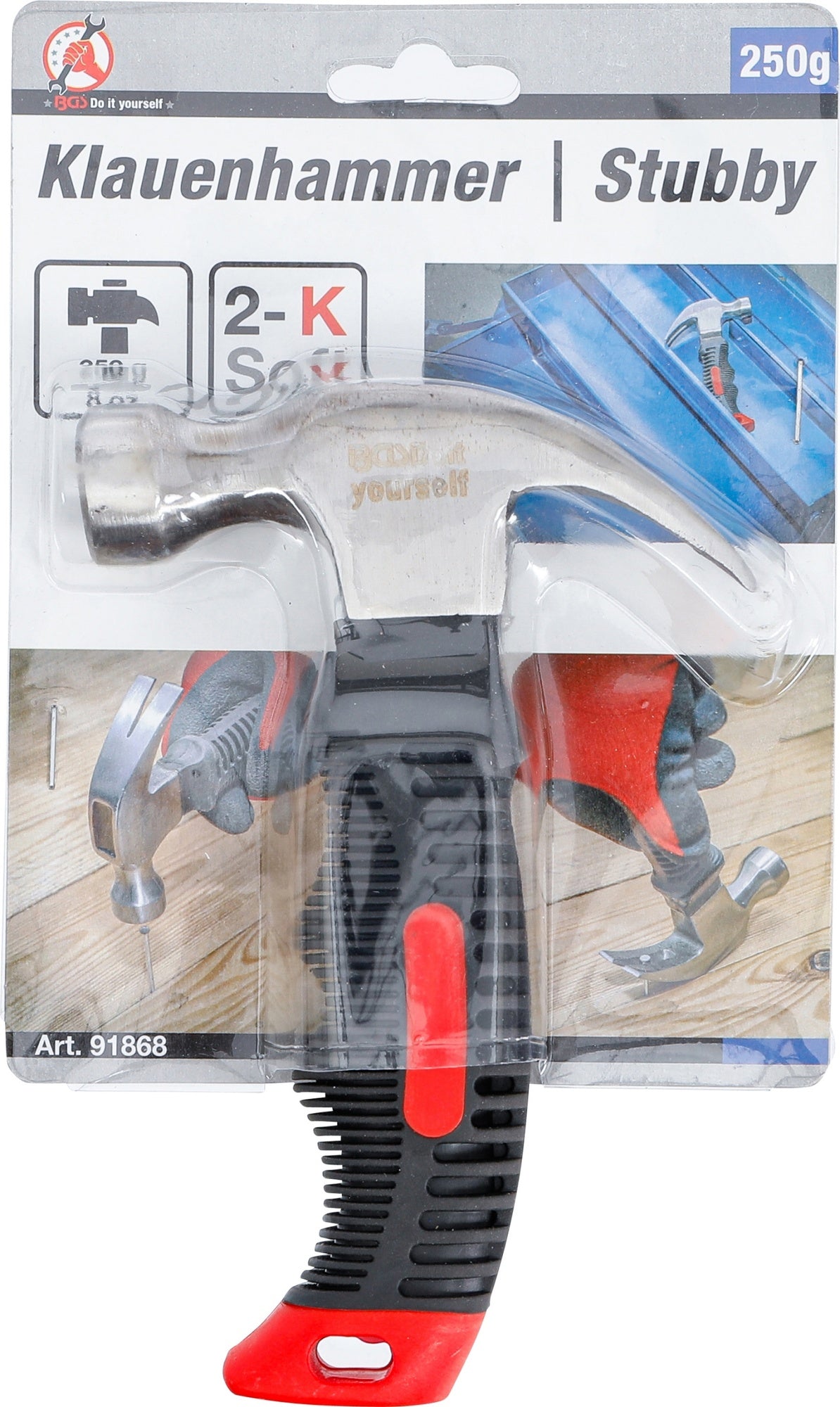 BGS DIY 91868 Mini Klauenhammer / Stubby 250g