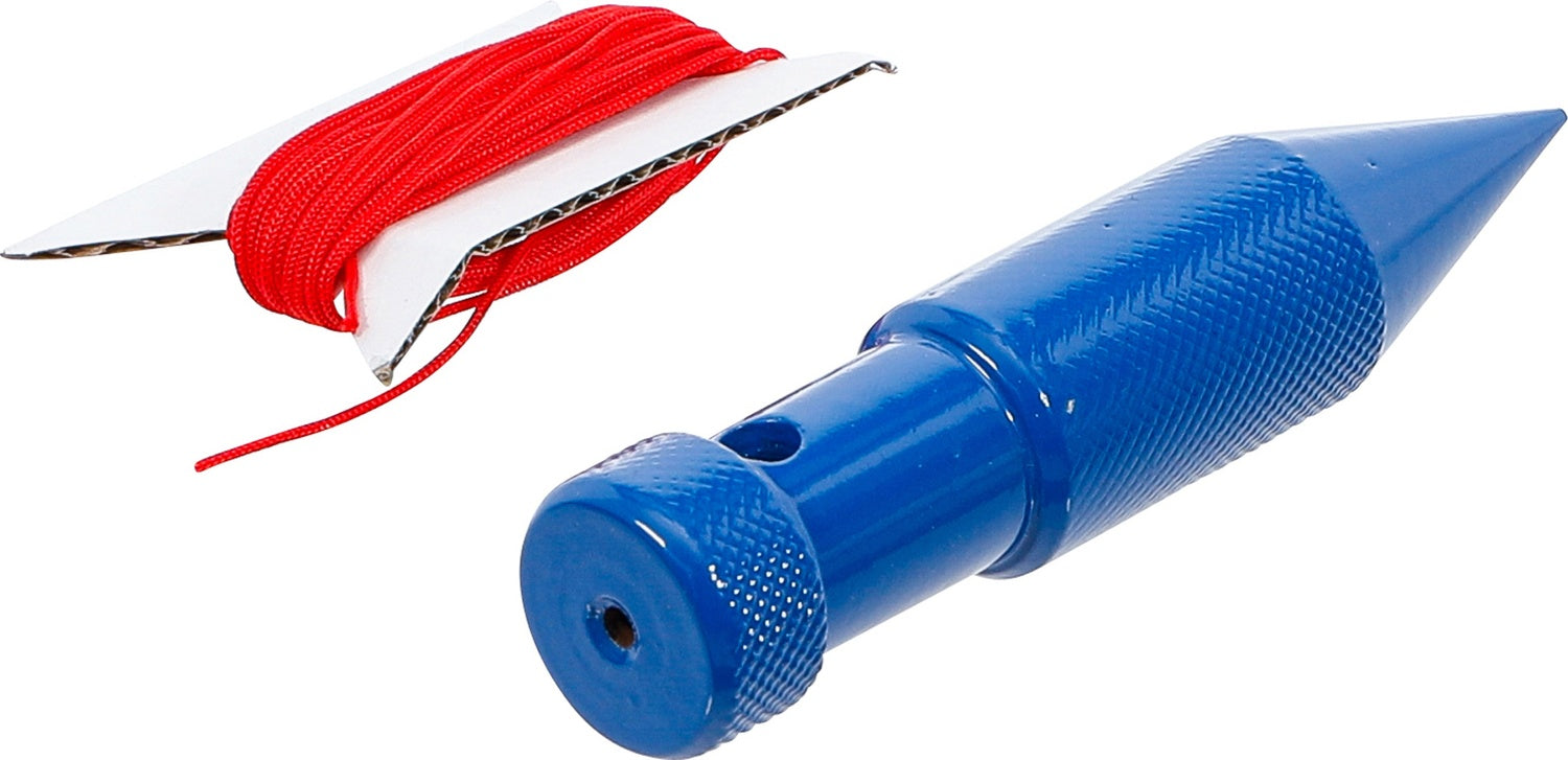 BGS DIY 71018 Satz Senklot mit Schnur Senklotgewicht 200g Lotschnurlänge 6m