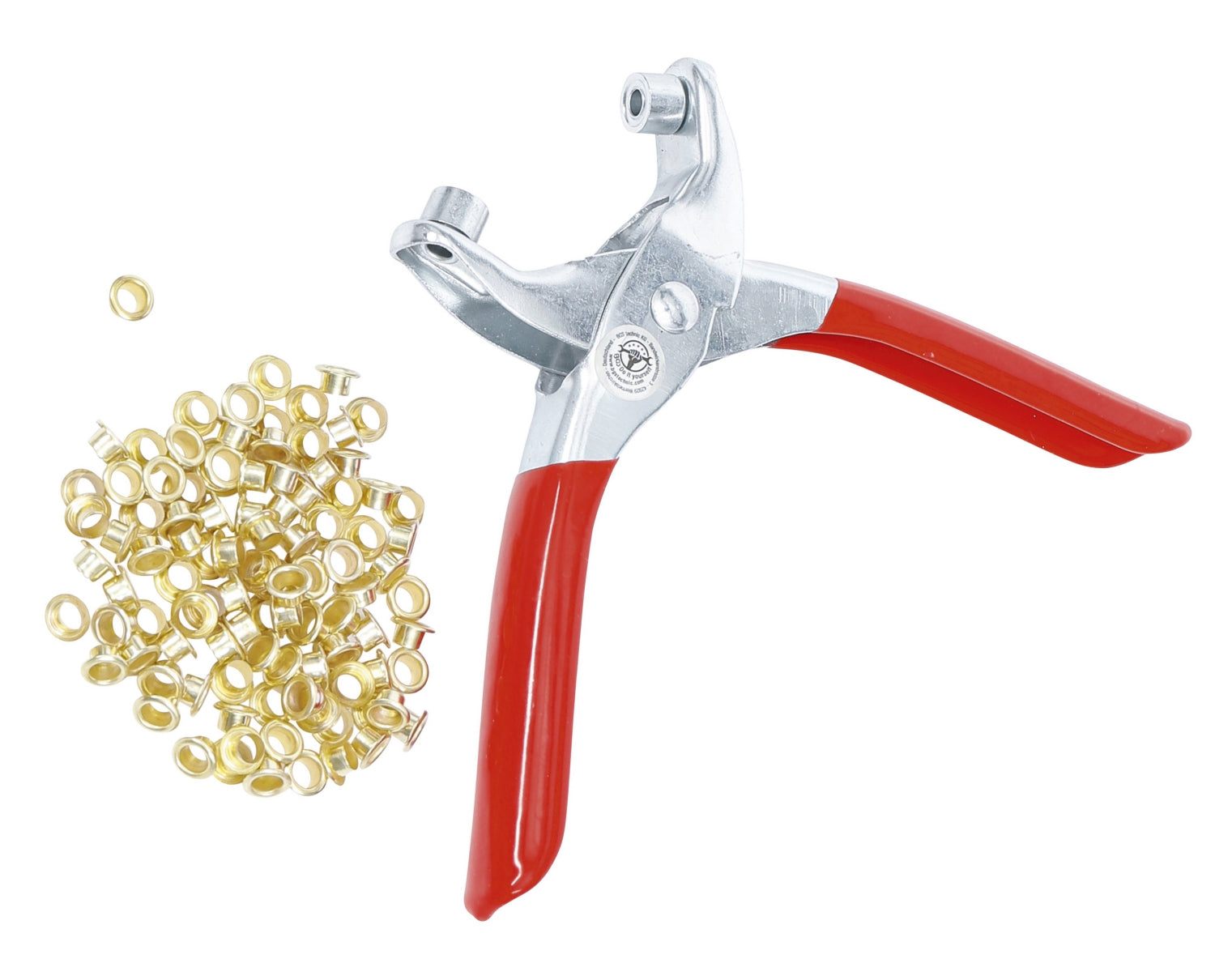 BGS DIY 75830 Ösenzange / Knopfzange mit 100 Ösen Ø4,5mm