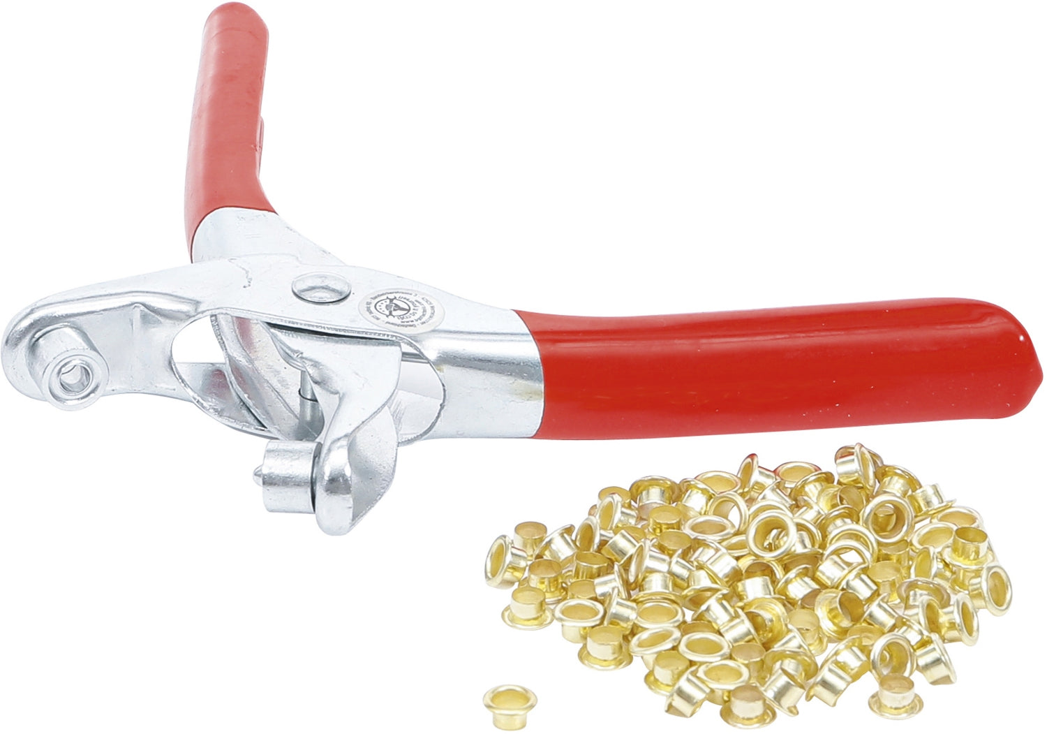 BGS DIY 75830 Ösenzange / Knopfzange mit 100 Ösen Ø4,5mm