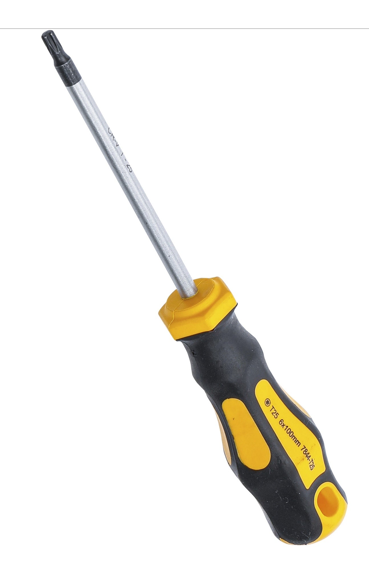 BGS DIY 7844-T25 Schraubendreher Abtrieb T-Profil (für Torx) T25 Klingenlänge 100mm