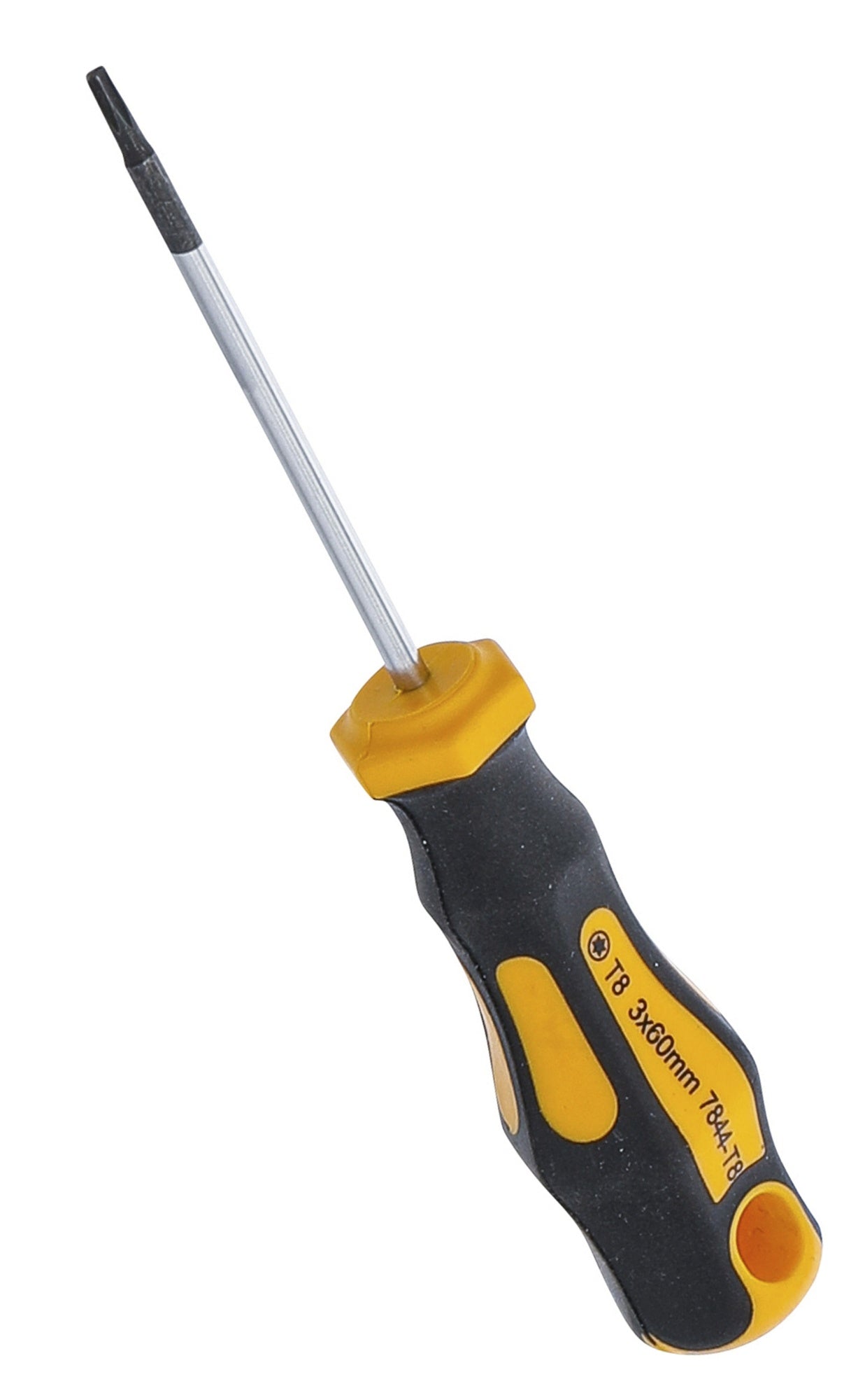 BGS DIY 7844-T8 Schraubendreher Abtrieb T-Profil (für Torx) T8 Klingenlänge 60mm