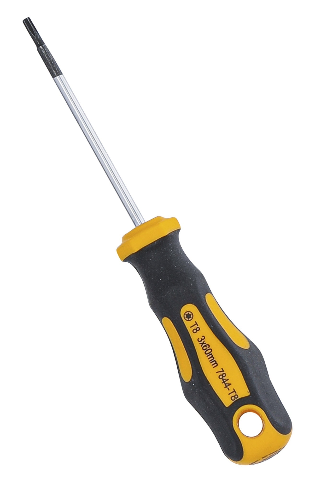 BGS DIY 7844-T8 Schraubendreher Abtrieb T-Profil (für Torx) T8 Klingenlänge 60mm