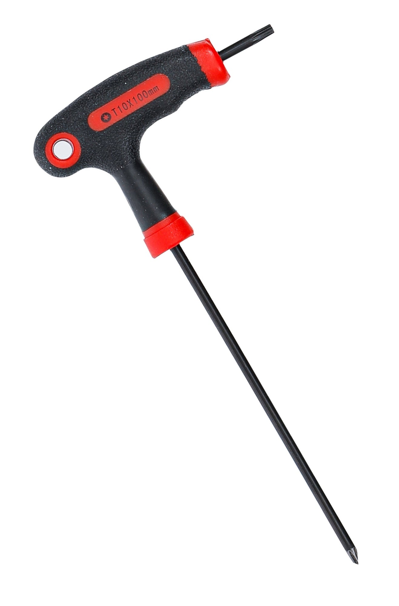 BGS DIY 7880-T10 Schraubendreher Abtrieb T-Profil (für Torx) mit / ohne Bohrung mit T-Griff und seitlicher Klinge T10