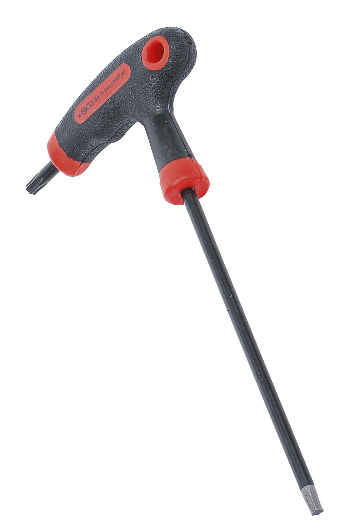 BGS DIY 7880-T20 Schraubendreher Abtrieb T-Profil (für Torx) mit / ohne Bohrung mit T-Griff und seitlicher Klinge T20