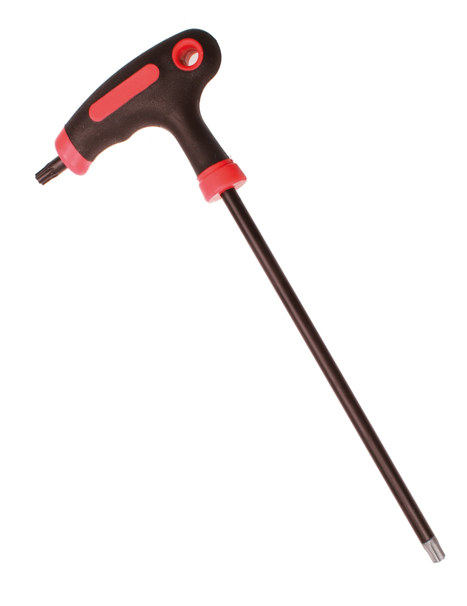 BGS DIY 7880-T27 Schraubendreher Abtrieb T-Profil (für Torx) mit / ohne Bohrung mit T-Griff und seitlicher Klinge T27