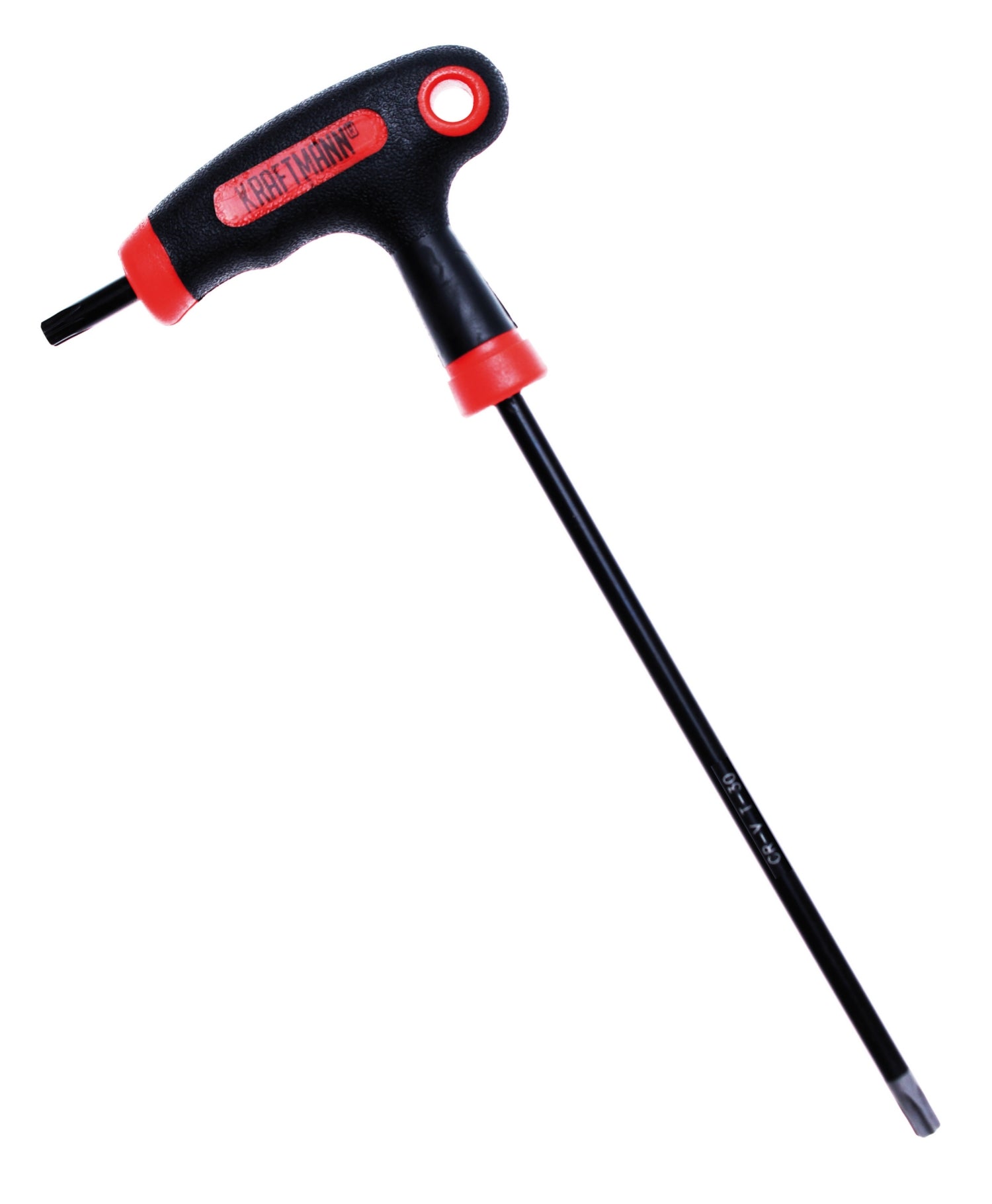 BGS DIY 7880-T30 Schraubendreher Abtrieb T-Profil (für Torx) mit / ohne Bohrung mit T-Griff und seitlicher Klinge T30