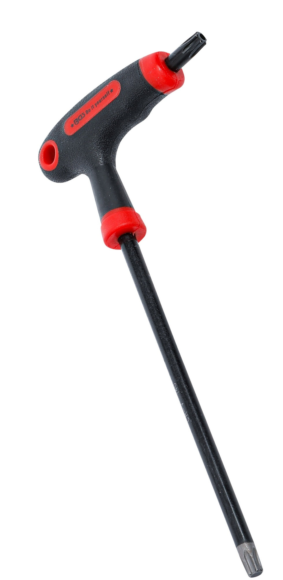 BGS DIY 7880-T40 Schraubendreher Abtrieb T-Profil (für Torx) mit / ohne Bohrung mit T-Griff und seitlicher Klinge T40