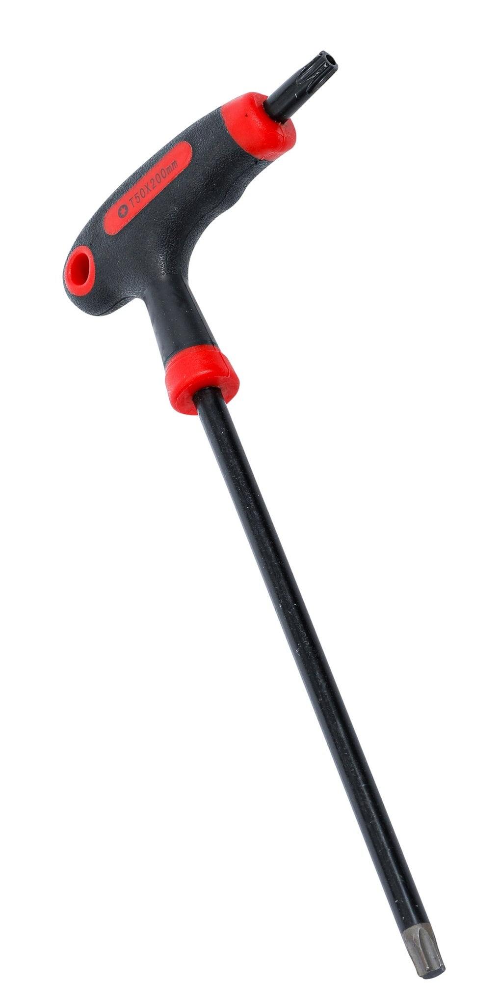 BGS DIY 7880-T50 Schraubendreher Abtrieb T-Profil (für Torx) mit / ohne Bohrung mit T-Griff und seitlicher Klinge T50