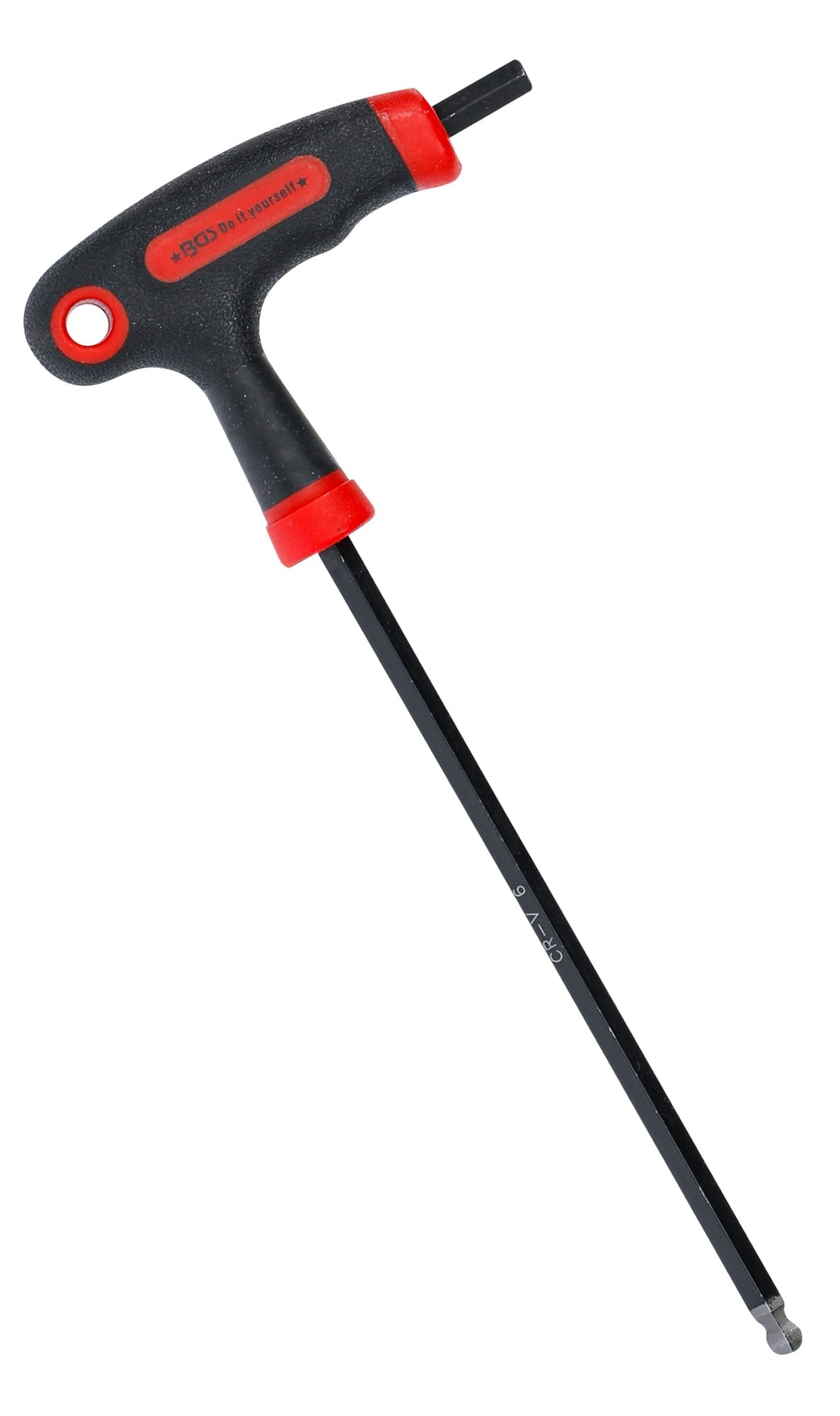 BGS DIY 7882-6 Schraubendreher Innensechskant / Innensechskant mit T-Griff und seitlicher Klinge mit Kugelkopf 6mm