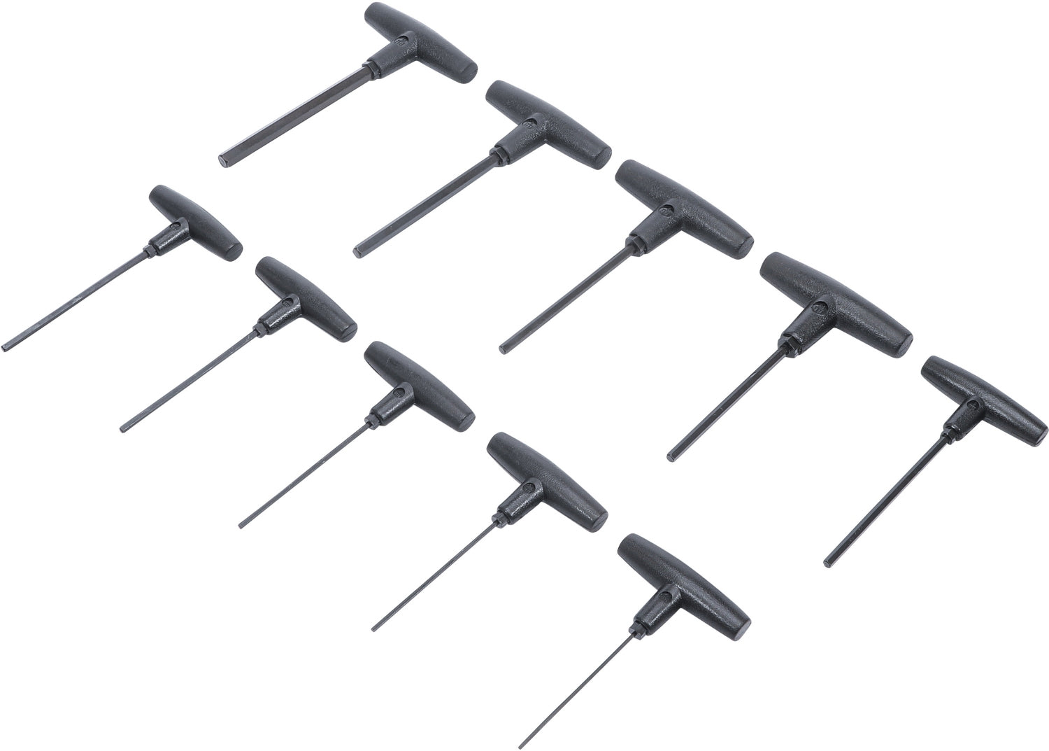 BGS DIY 791 Satz Schraubendreher Innensechskant mit T-Griff 2 - 10mm