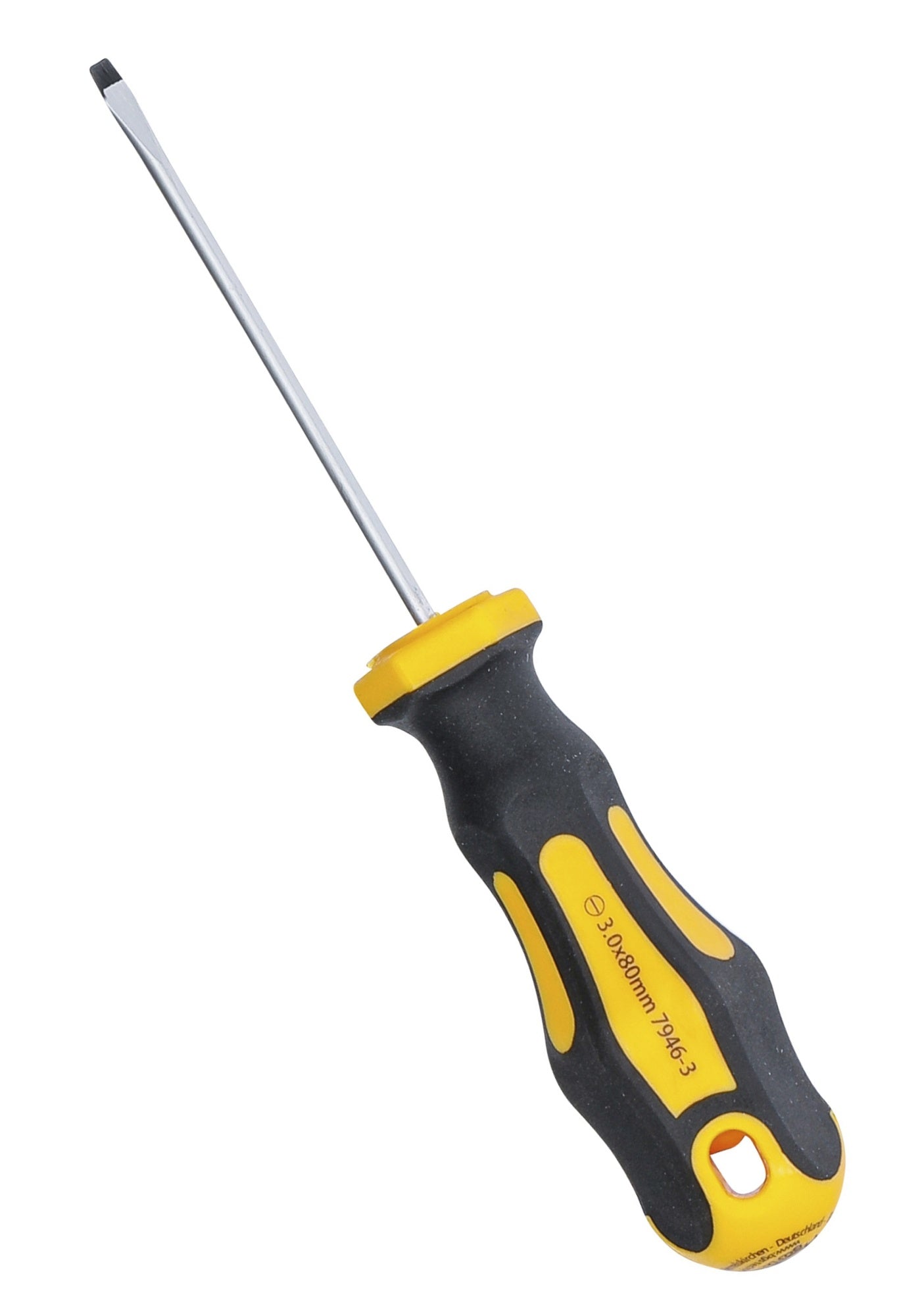 BGS DIY 7946-3 Schraubendreher Abtrieb Schlitz 3mm Klingenlänge 80mm