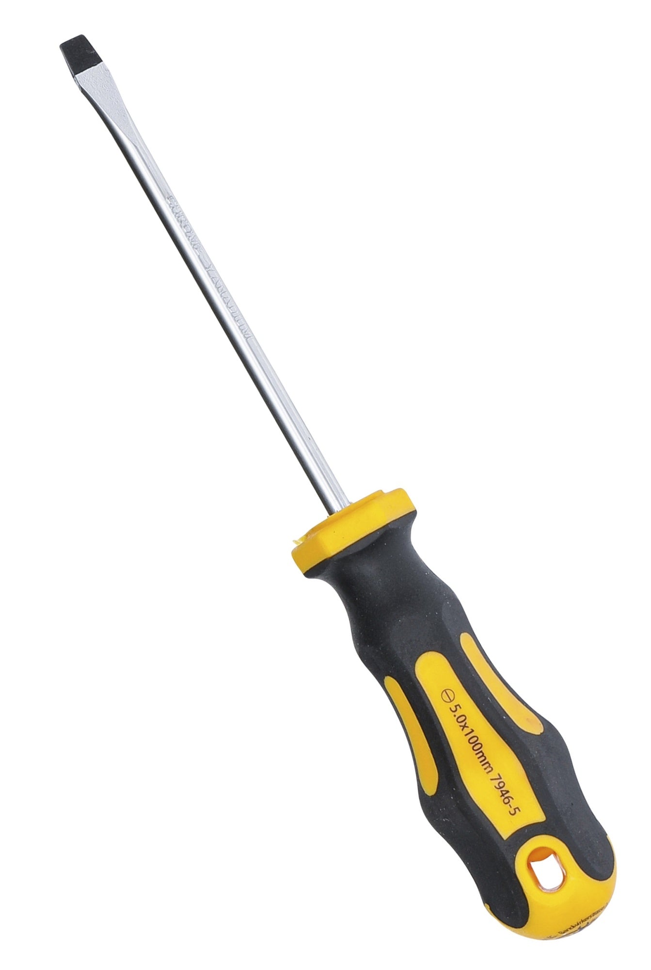 BGS DIY 7946-5 Schraubendreher Abtrieb Schlitz 5mm Klingenlänge 100mm