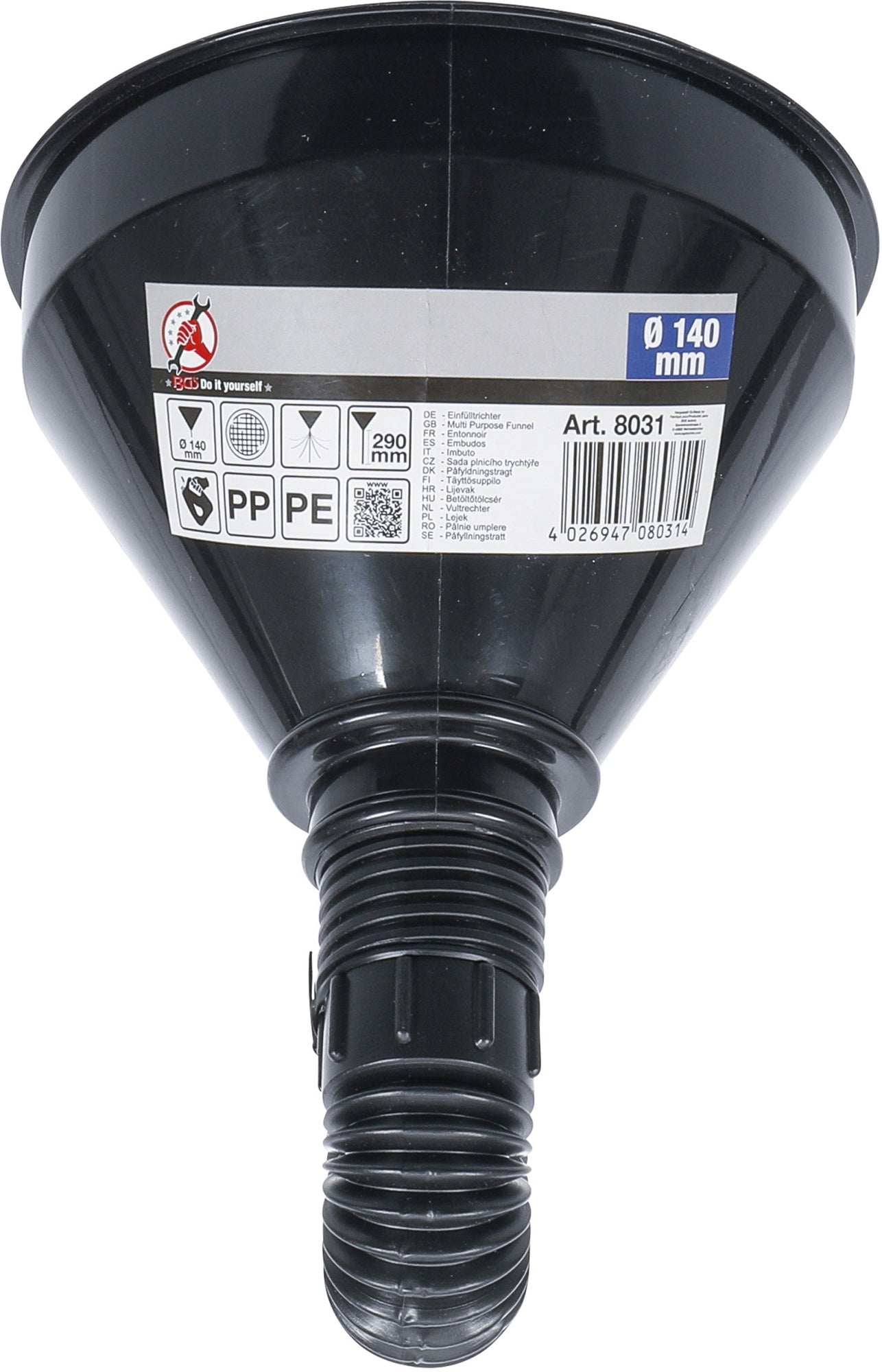 BGS DIY 8031 Einfülltrichter aus Kunststoff Ø 140mm