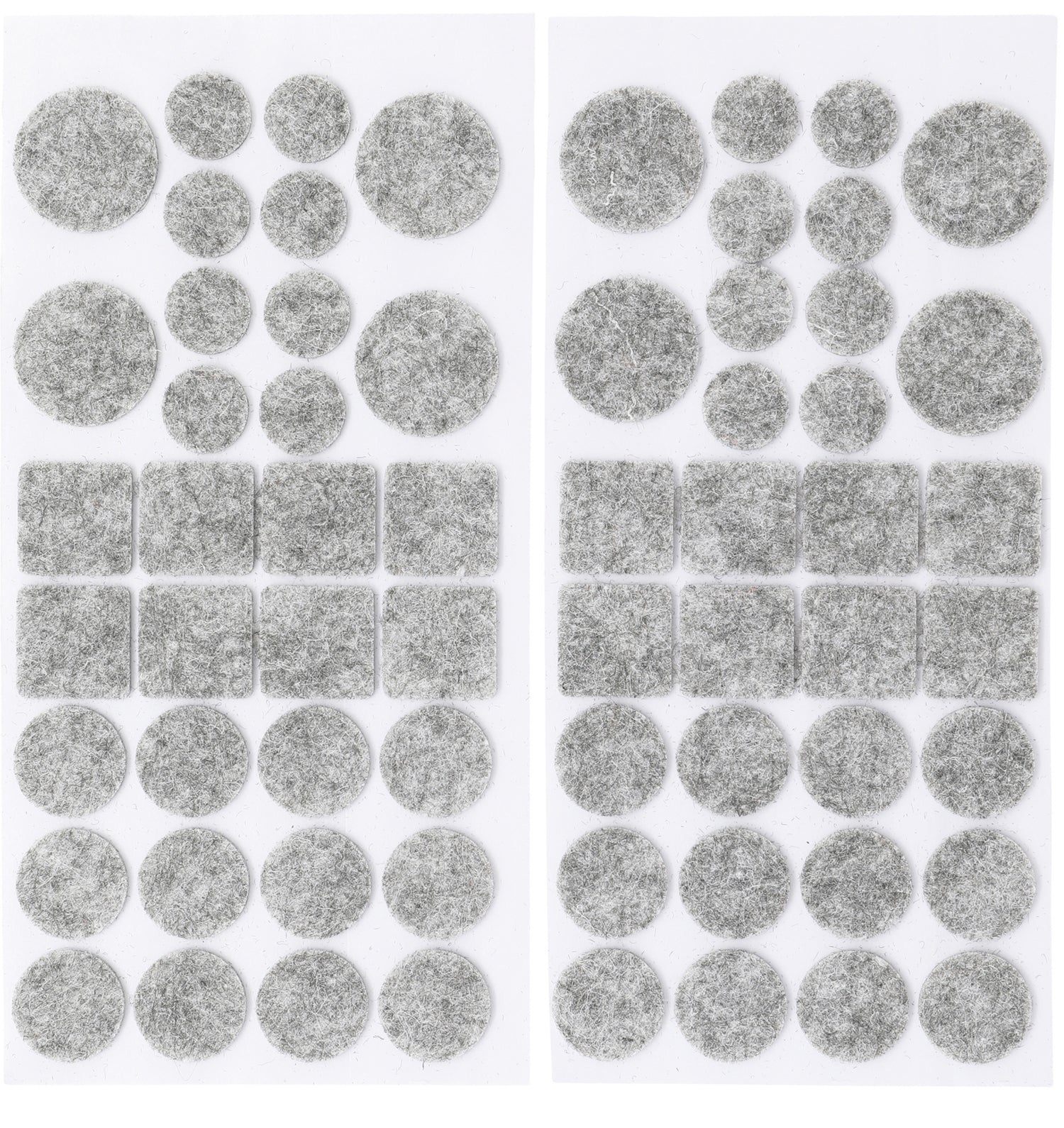 BGS DIY 80703 Satz Filzgleiter grau-meliert 64 teilig