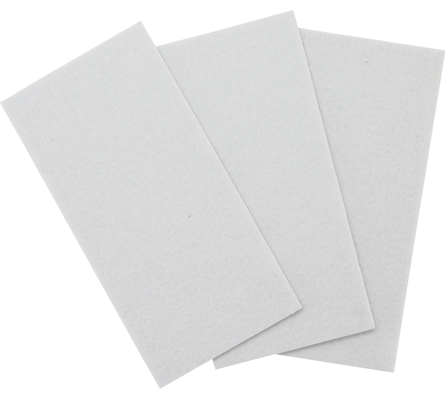 BGS DIY 80711 Satz Filzgleiter Platten weiß 100 x 200mm 3 teilig